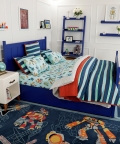 Robot Cruise Organic Cotton Bedsheet Set Single Flat Sheet